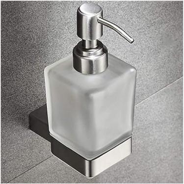 Imagem de Dispensador de sabão moderno com pressão manual, dispensador de sabonete, gel de banho, caixa de óleo essencial, vaso sanitário, vidro, sabonete, dispensador de sabão premium