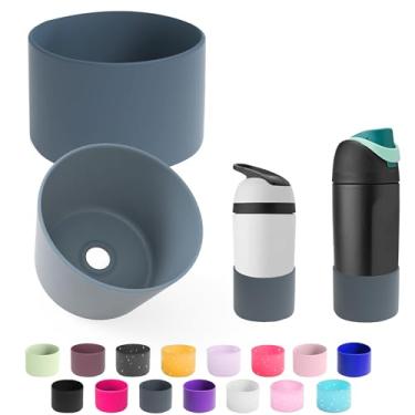 Imagem de 2 peças de bota de silicone para garrafa de água Owala 14/453.6 g 680.4 g 947.2 g 1,134 g, protetor de amortecedor inferior de manga protetora antiderrapante para garrafas de água FreeSip, Twist e