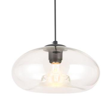 Imagem de GLAMIGHT Luminárias Pendentes De Vidro Transparente Glamight, Iluminação Para Ilha Cozinha, Globo, Industriais Vintage Quarto, Sala Jantar