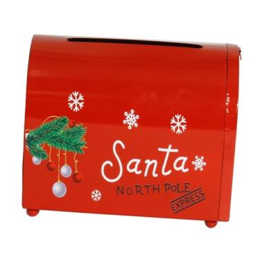 Imagem de BLWOTMOR Caixa de Correio de Metal para Entrega de Caixa de Correio de Natal para Festival de Quintal de Loja