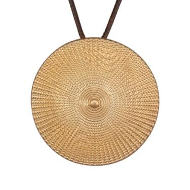 Imagem de Jeilwiy Colar feminino boho estilo hippie, grosso, longo, de couro, gargantilha preta, boêmio, Couro sintético, Sem Pedra Preciosa