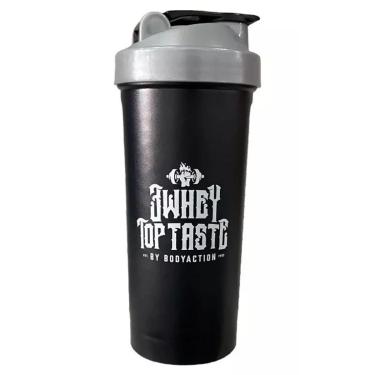Imagem de Coqueteleira 3 Whey Top Taste - 600ml Preta - Body Action-Masculino