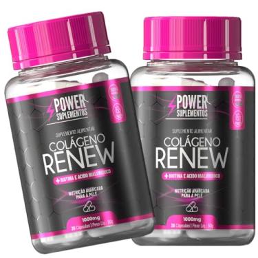 Imagem de Combo com 2 Suplementos Alimentares Colágeno Renew Verisol + Ácido Hialurônico com 30 Cápsulas Concentradas Para Peles, Cabelos e Unhas