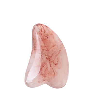 Imagem de Resina rosa Gua Sha Ferramenta Facial para Relaxar Rosto Massagem Corporal Reduz Rugas, Toxinas, Terapia de Spa, Reduz a Fadiga e a Dor para Mulheres e Homens