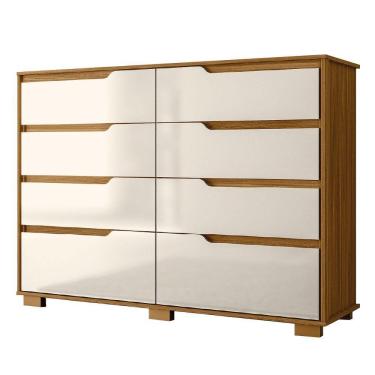 Imagem de Cômoda 8 Gavetas Geórgia Freijó/off White Moval