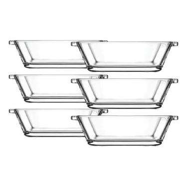 Imagem de Jogo Com 6 Bowls Mere Quadrado Em Vidro 125 Ml Dynasty