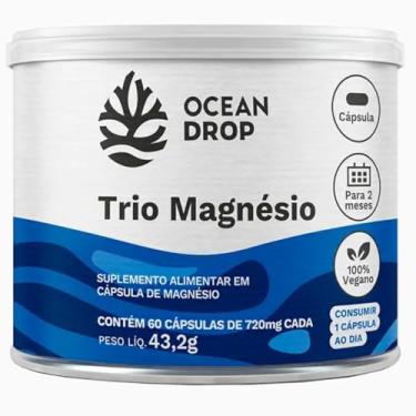 Imagem de Trio Magnésio 60 cápsulas 720 mg Ocean Drop