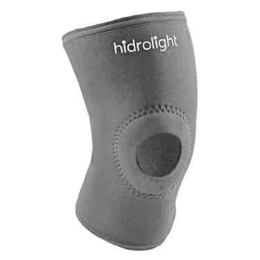 Imagem de Joelheira Elastica Compresão Ortopedica Longa Reforço Patelar Neoprene e Orificio Hidrolight