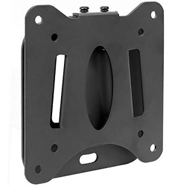 Imagem de Mount-It! Suporte de parede de TV fixo de baixo perfil para monitores de computadores de pequenas televisões, serve para telas de 33 a 68 cm, desconexão rápida, capacidade de 60 lbs, VESA 75 x 75 mm e