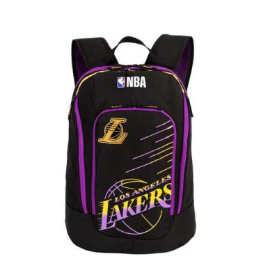 Imagem de Mochila de Costas Grande 2 compartimentos NBA Sestini, Roxo