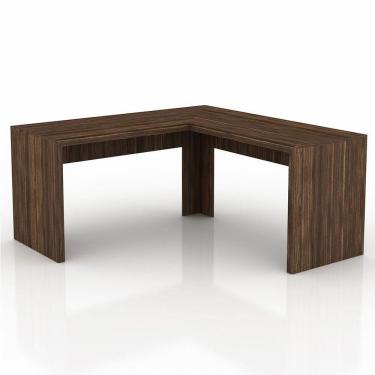 Imagem de Mesa de Canto para Home Office Nogal Tecno Mobili