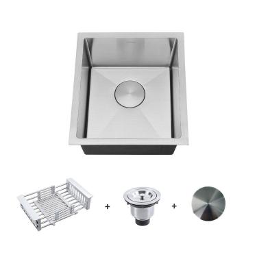 Imagem de Kit Cuba Gourmet 35X40 E Válvula E Tampa E Escorredor Arell