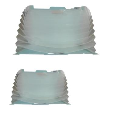 Imagem de Pasta Sanfonada Organizadora com 13 Divisórias, Plástico, 23.5x33cm, Alça Embutida, Cores Sortidas Azul Verde Cinza, para Documentos e Papéis