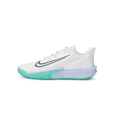 Imagem de Nike Tênis adulto unissex Precision 7, Branco/cinza ferro/fantasma/turquesa dinâmica, 5.5 Women/4 Men