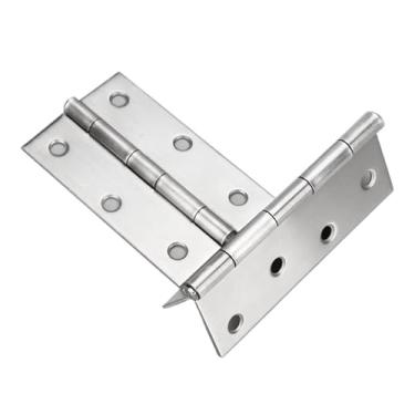 Imagem de Dobradiças universais de 3,5 a 10 cm, conector de porta de aço inoxidável, móveis, gaveta, armário, dobradiça, acessórios de hardware para portas de casa (2 peças de 7,6 cm)