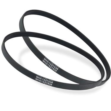 Imagem de Pacote com 2 peças WH01X27538 de substituição para máquina de lavar GE/Hotpoint, correia do motor da arruela AP6328256 PS12299369 4587903 290D1101P005 TW335ASN1WW GTW335ASN0WW GTW460JASN0WW Correia de