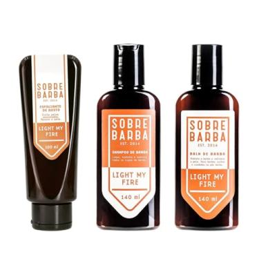 Imagem de Sobrebarba - Trio Esfoliante, Shampoo e Balm de Barba - Light my Fire