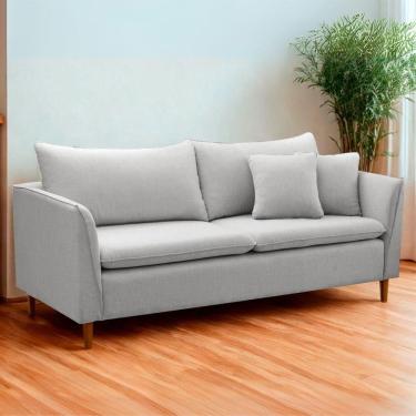 Imagem de Sofá Living Kassia 1,64m 2 Lugares 1,64m Chenille Lansofbr Cores Marrom