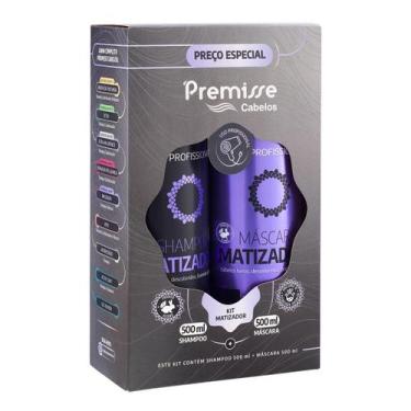 Imagem de Kit Shampoo Matizador e Máscara Matizadora 500ml - Premisse