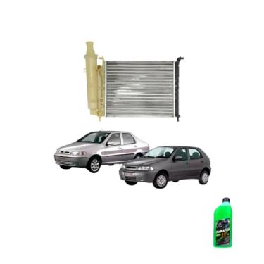 Imagem de Kit Radiador Palio 97> com Ar Condicionado e Aditivo Paraflu Verde