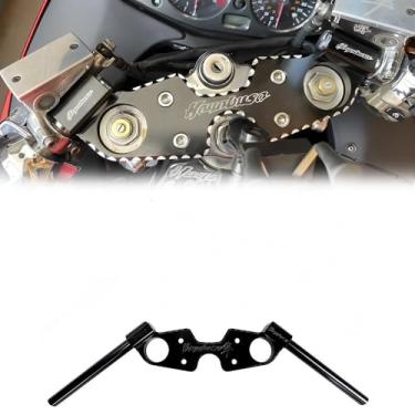 Imagem de Arashi Black Triple Tree Top Clamp + guidão para Suzuki Hayabusa GSXR 1300 GSX1300R 2021-2025, acessórios de motocicleta