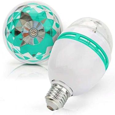 Imagem de Lampada Luz De Led Globo Colorida Rgb Giratória Efeitos Show
