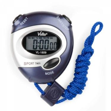 Imagem de Cronometro Vollo Stopwatch - unissex - preto e laranja - VOLLO SPORTS,