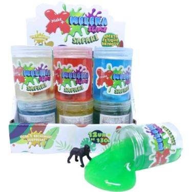 Imagem de Slime Meleka, Make+, Safari, 130 Gramas, Sortido, Display com 12