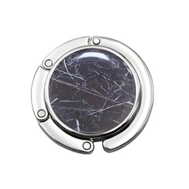 Imagem de Gancho de bolsa dobrável, coleção de cabides de mesa femininos, ganchos dobráveis para mesa e mesa, ganchos de mesa para bolsa, suporte de bolsa (preto)