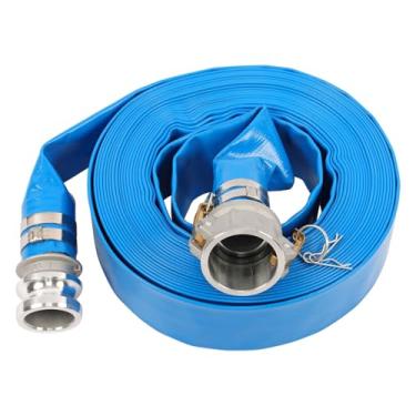 Imagem de Mangueira de irrigação de 5 cm x 1,5 m, com 2 acessórios de acoplamento de alumínio