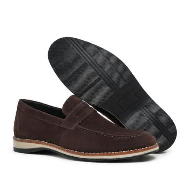 Imagem de Sapato Esporte Fino Masculino Casual Social Oxford Moderno Elegante em Camurça (Marrom, BR, Adulto, Numérico, 44)