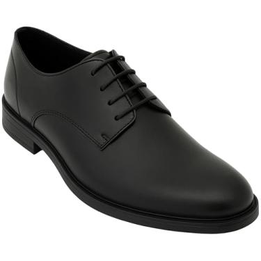 Imagem de Sapatos sociais Derby com cadarço para meninos – Comunhão casamento formatura formal, Preto fosco, 11.5 Little Kid