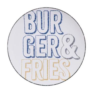 Imagem de Prato Raso Tramontina Texas Em Porcelana Decorada 25 Cm