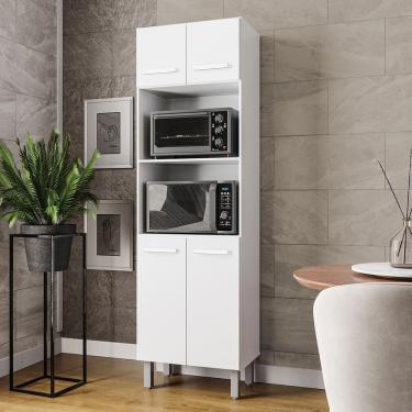 Imagem de Paneleiro íris 4 Portas Cozinha Mb1 200cm Cor Branco