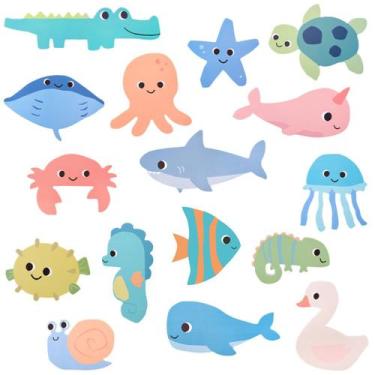 Imagem de Kit de Banho 3+ Anos Bichinhos Sensoriais Splash 16 Peças em EVA Color