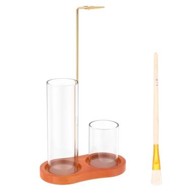 Imagem de ZFLYCANP Suporte de incenso para bastões, queimador de incenso voador anti-cinzas com vidro e escova removíveis, seguro e duradouro para meditação, ioga, spa, presente, decoração de casa (retrô)