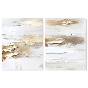 Imagem de Lush Soothing Waves Impressão em tela Boho Wall Decor Conjunto de 2 por Art Remedy, Gallery Wrapped, 24 x 30