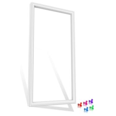 Imagem de Vedação de porta de geladeira WR14X29359 atualizada compatível com substituição de junta de porta de geladeira GE 4864378 AP6334067 PS12577785 para vedação de porta de geladeira Hotpoint GAS18PGJLRWW