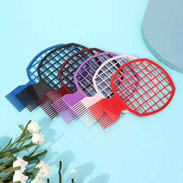 Imagem de Yinhing Conjunto de Pente de Permanente Quente de Folha de Estanho Profissional 6 Peças de Pente de Cabeleireiro Resistente a Altas Temperaturas para Modelar Cabelos Cacheados Material ABS (pentear)