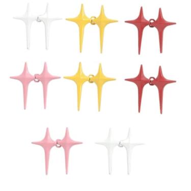 Imagem de 8 Pares Jeans Apertador De Cintura, Star Pant Apertador De Cintura Clipes Ajustáveis Jean Button Pins Calças Apertador Clipes Para Calças Saias Roupas Acessórios " (estiloB)