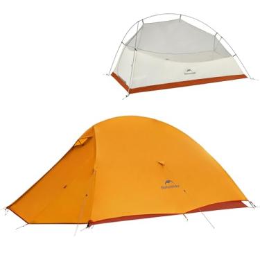 Imagem de Naturehike Barraca Cloud up Pro, impermeável e leve para 2 pessoas, barraca para acampar, camada dupla para duas pessoas com pegada (Cloud up Pro (laranja - poliéster 210T))