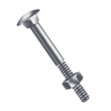 Imagem de Parafuso Francês Com Porca Sextavada 3-8 X 9 - Kit Com 50 Unidades - J