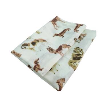 Imagem de Toalha De Algodão Muslin Para Bebês 58x58cm, Toalha De Banho, Lenço Pa