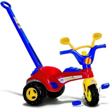 Imagem de Triciclo Infantil Policial Com Empurrador Removivel - Cotiplás