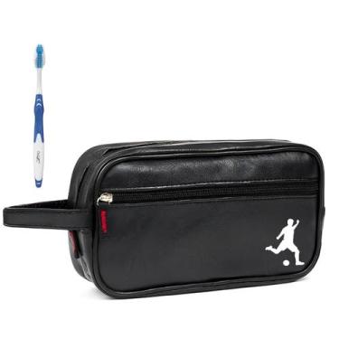 Imagem de Nécessaire Executiva Masculina Premium Preta Com Estampas - Mormino