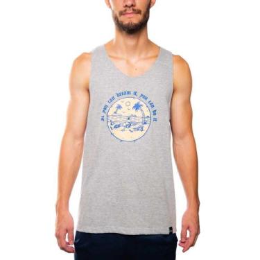 Imagem de Camiseta Regata Masculina Estampada Praia Piscina Academia Poliéster A