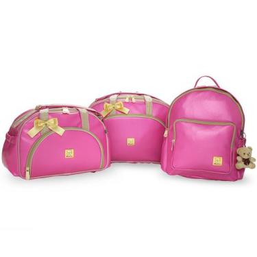 Imagem de Kit Bolsas Maternidade Bebe Menina Menino Enxoval Prática Miellu - Gra