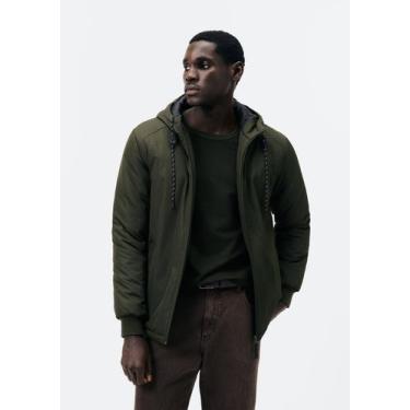 Imagem de Jaqueta Masculina Corta Vento Com Capuz E Bolso - Hering Adulto, XG