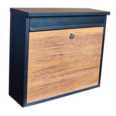 Imagem de Bothyi Caixa de Correio de Parede em Ferro, Prática e de, Robusta e, com Design Decorativo para Porta de Entrada, Uso Comercial