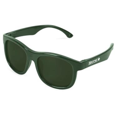 Imagem de HECCEI Óculos de sol polarizados para bebês com alça – Óculos de sol infantis flexíveis, proteção UV para recém-nascidos, crianças de 0 a 24 meses, Verde floresta